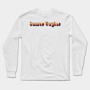 retro vintage James Taylor Long Sleeve T-Shirt